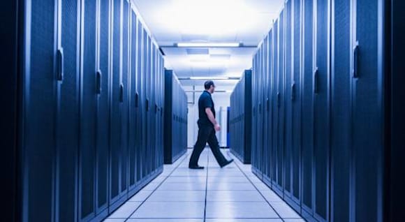 data center aisle